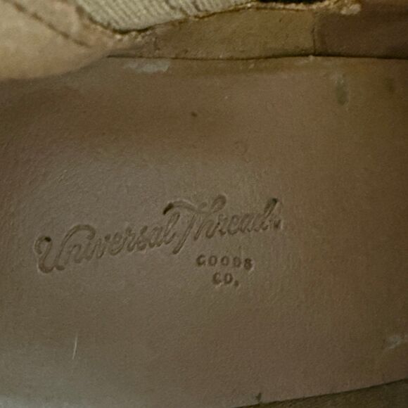 Universal Thread Boots Womens 8.5 Ankle Booties Tan Faux Leather 3" Block Heel - Picture 7 of 9